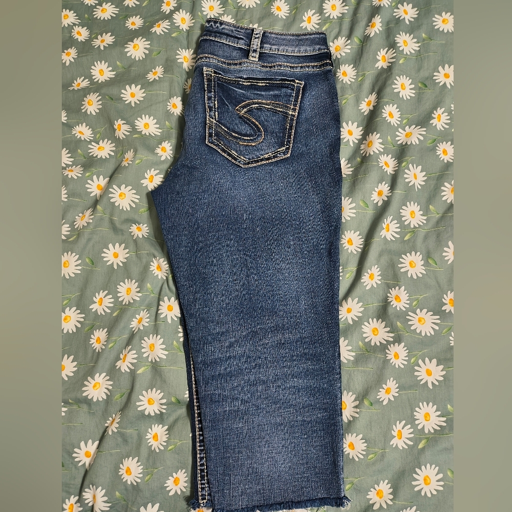 Silver Jeans Blue Skinny Denim with Signature Stitching
